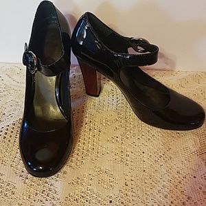 Nine West Black Heels with Strap